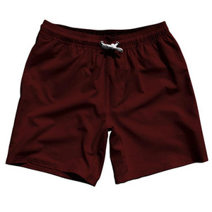 Red Burgundy Blank 7" Swim Shorts Made in USA by Ultras Red Burgundy Blank 7" Swim Shorts Made in USA by Ultras