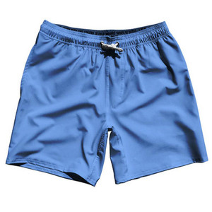 Blue Carolina Blank 7" Swim Shorts Made in USA by Ultras Blue Carolina Blank 7" Swim Shorts Made in USA by Ultras