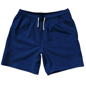 Blue Navy Dull Blank 7" Swim Shorts Made in USA by Ultras Blue Navy Dull Blank 7" Swim Shorts Made in USA by Ultras