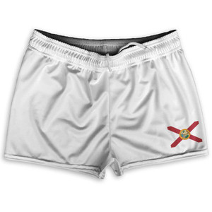 Florida US State Flag Shorty Short Gym Shorts 2.5" Inseam Made In USA by Shorty Shorts Florida US State Flag Shorty Short Gym Shorts 2.5" Inseam Made In USA by Shorty Shorts