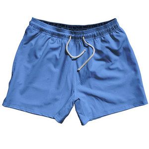 Blue Carolina Blank 5" Swim Shorts Made in USA by Ultras Blue Carolina Blank 5" Swim Shorts Made in USA by Ultras