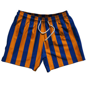 Royal Blue & Tennessee Orange Vertical Stripe 5" Swim Shorts Made in USA by Ultras Royal Blue & Tennessee Orange Vertical Stripe 5" Swim Shorts Made in USA by Ultras