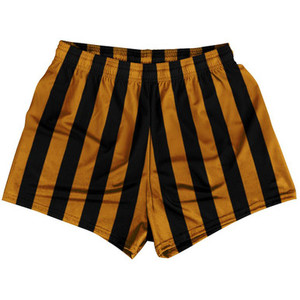 Burnt Orange & Black Vertical Stripe Womens & Girls Sport Shorts End Made In USA by Ultras Burnt Orange & Black Vertical Stripe Womens & Girls Sport Shorts End Made In USA by Ultras