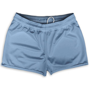 Blue Carolina Shorty Short Gym Shorts 2.5"Inseam Made in USA - Blue Blue Carolina Shorty Short Gym Shorts 2.5"Inseam Made in USA - Blue