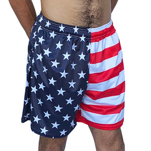 American Flag Jacks Athletic Running Fitness Exercise Shorts 7" Inseam Made in USA - Blue White American Flag Jacks Athletic Running Fitness Exercise Shorts 7" Inseam Made in USA - Blue White