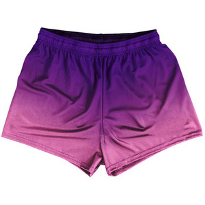 Indigo And Pink Ombre Womens & Girls Sport Shorts End Made In USA - Hot Pink Indigo And Pink Ombre Womens & Girls Sport Shorts End Made In USA - Hot Pink