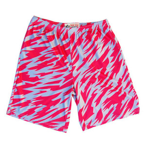 Red and Grey Two-Tone Camo Sublimated Lacrosse Shorts Made in USA - Red Red and Grey Two-Tone Camo Sublimated Lacrosse Shorts Made in USA - Red