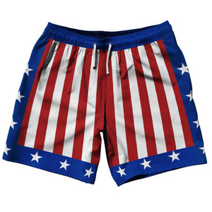 The Champ 7.5" Swim Shorts Made in USA - Red The Champ 7.5" Swim Shorts Made in USA - Red
