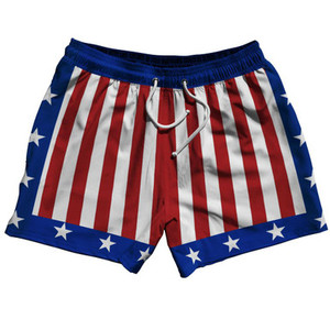 The Champ 5" Swim Shorts Made in USA - Red The Champ 5" Swim Shorts Made in USA - Red