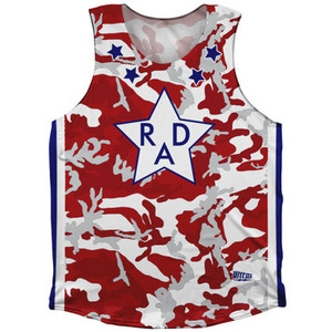 RAD Cru Movie Red Camo Athletic Tank Top - Red RAD Cru Movie Red Camo Athletic Tank Top - Red