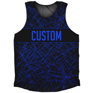Laser Show Neon Blue Custom Athletic Tank Top Made In USA - Neon Blue Laser Show Neon Blue Custom Athletic Tank Top Made In USA - Neon Blue