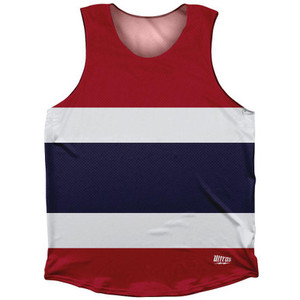 Timor Leste Country Flag Athletic Tank Top Made in USA - Black Red Timor Leste Country Flag Athletic Tank Top Made in USA - Black Red