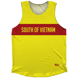 South Of Vietnam Finish Line Athletic Tank Top - Yellow Red South Of Vietnam Finish Line Athletic Tank Top - Yellow Red