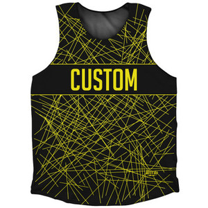 Laser Show Custom Athletic Tank Top Made In USA - Bright Yellow Laser Show Custom Athletic Tank Top Made In USA - Bright Yellow