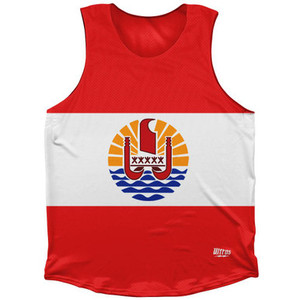 Tajikistan Country Flag Athletic Tank Top Made in USA - Red Green Tajikistan Country Flag Athletic Tank Top Made in USA - Red Green