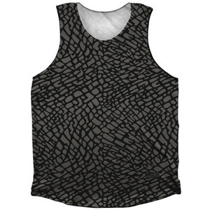 Elephant Skin Pattern Athletic Tank Top Made in USA - Black Elephant Skin Pattern Athletic Tank Top Made in USA - Black