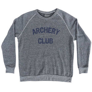 Archery Club Adult Tri-Blend Sweatshirt Athletic Grey