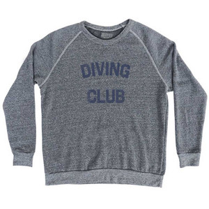 Diving Club Adult Tri-Blend Sweatshirt Athletic Grey
