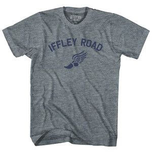 Iffley Road Track Running Winged Foot Adult Tri-Blend T-shirt - Athletic Grey Iffley Road Track Running Winged Foot Adult Tri-Blend T-shirt - Athletic Grey