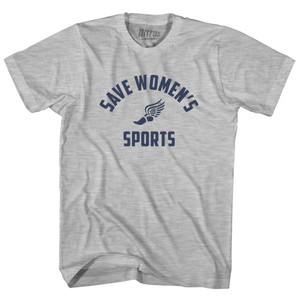 Save Women's Sports Womens Cotton Junior Cut T-Shirt - Grey Heather Save Women's Sports Womens Cotton Junior Cut T-Shirt - Grey Heather