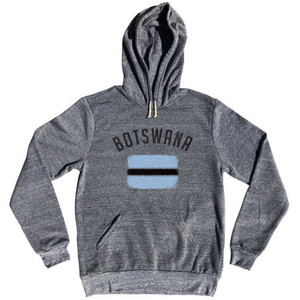 Botswana Country Flag Heritage Tri-Blend Hoodie by Ultras Botswana Country Flag Heritage Tri-Blend Hoodie by Ultras