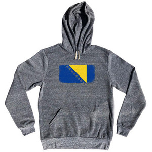 Bosnia And Herzegovina Country Flag Tri-Blend Hoodie by Ultras Bosnia And Herzegovina Country Flag Tri-Blend Hoodie by Ultras
