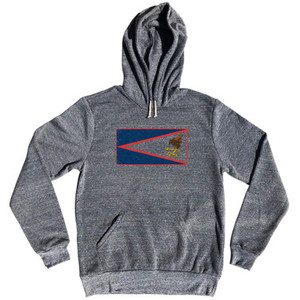 American Samoa Country Flag Tri-Blend Hoodie by Ultras