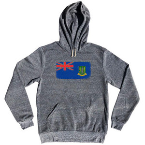 British Virgin Islands Country Flag Tri-Blend Hoodie by Ultras British Virgin Islands Country Flag Tri-Blend Hoodie by Ultras