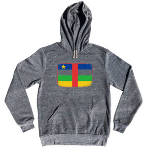 Central African Republic Country Flag Tri-Blend Hoodie by Ultras Central African Republic Country Flag Tri-Blend Hoodie by Ultras