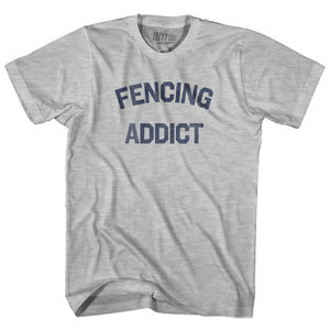 Fencing Addict Youth Cotton T-shirt - Grey Heather Fencing Addict Youth Cotton T-shirt - Grey Heather