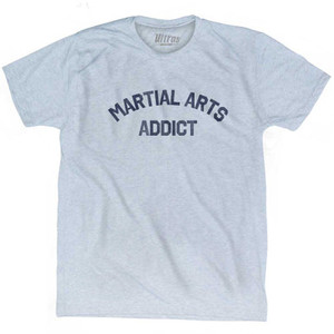 Martial Arts Addict Adult Tri-Blend T-shirt - Athletic White Martial Arts Addict Adult Tri-Blend T-shirt - Athletic White
