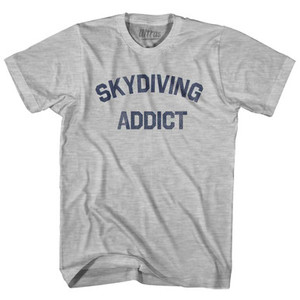 Skydiving Addict Youth Cotton T-shirt - Grey Heather