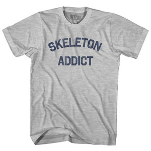 Skeleton Addict Womens Cotton Junior Cut T-Shirt - Grey Heather Skeleton Addict Womens Cotton Junior Cut T-Shirt - Grey Heather