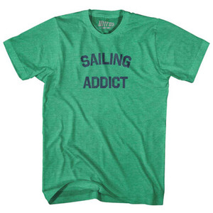Sailing Addict Adult Tri-Blend T-shirt - Kelly