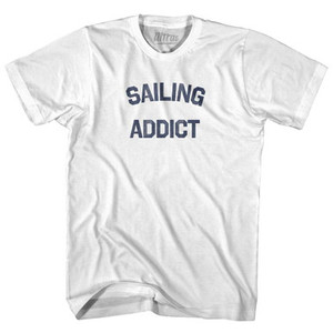 Sailing Addict Youth Cotton T-shirt - White