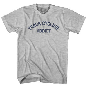 Track Cycling Addict Youth Cotton T-shirt-Grey Heather Track Cycling Addict Youth Cotton T-shirt-Grey Heather