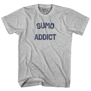 Sumo Addict Adult Cotton T-shirt - Grey Heather