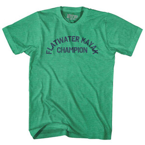 Flatwater Kayak Champion Adult Tri-Blend T-shirt-Kelly