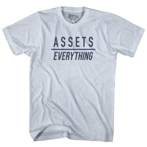 Assets Over Everything Adult Tri-Blend T-shirt - Athletic White Assets Over Everything Adult Tri-Blend T-shirt - Athletic White