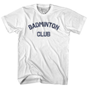 Badminton Club Youth Cotton T-shirt White
