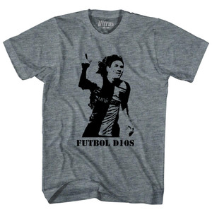 Messi Futbol D10S Soccer Legend Adult Tri-Blend T-shirt - Athletic Grey Messi Futbol D10S Soccer Legend Adult Tri-Blend T-shirt - Athletic Grey