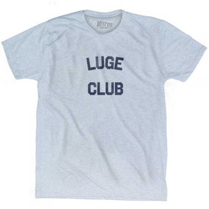 Luge Club Adult Tri-Blend T-shirt Athletic White