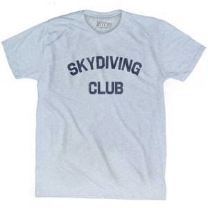 Skydiving Club Adult Tri-Blend T-shirt Athletic White