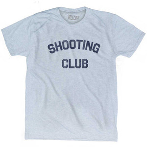 Shooting Club Adult Tri-Blend T-shirt Athletic White