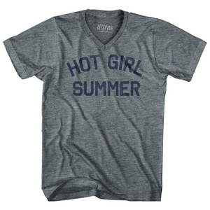 Hot Girl Summer Tri-Blend V-neck Womens Junior Cut T-shirt by Ultras Hot Girl Summer Tri-Blend V-neck Womens Junior Cut T-shirt by Ultras