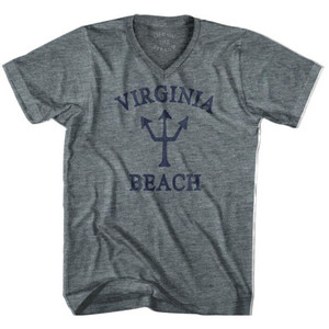 Virginia Virginia Beach Trident Tri-Blend V-Neck Womens Junior Cut T-Shirt by Ultras Virginia Virginia Beach Trident Tri-Blend V-Neck Womens Junior Cut T-Shirt by Ultras