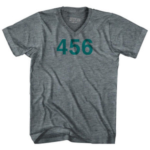 Squid Numbers 456 Tri-Blend V-Neck Womens Junior Cut T-Shirt by Ultras Squid Numbers 456 Tri-Blend V-Neck Womens Junior Cut T-Shirt by Ultras