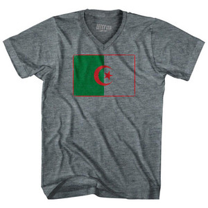 Algeria Country Flag Tri-Blend V-Neck Womens Junior Cut T-Shirt by Ultras Algeria Country Flag Tri-Blend V-Neck Womens Junior Cut T-Shirt by Ultras