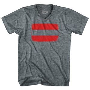 Austria Country Flag Tri-Blend V-Neck Womens Junior Cut T-Shirt by Ultras Austria Country Flag Tri-Blend V-Neck Womens Junior Cut T-Shirt by Ultras