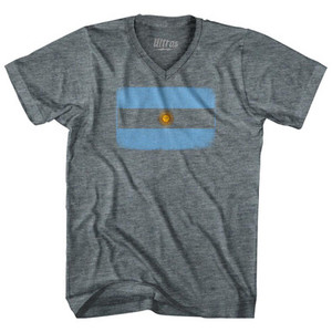 Argentina Country Flag Tri-Blend V-Neck Womens Junior Cut T-Shirt by Ultras Argentina Country Flag Tri-Blend V-Neck Womens Junior Cut T-Shirt by Ultras